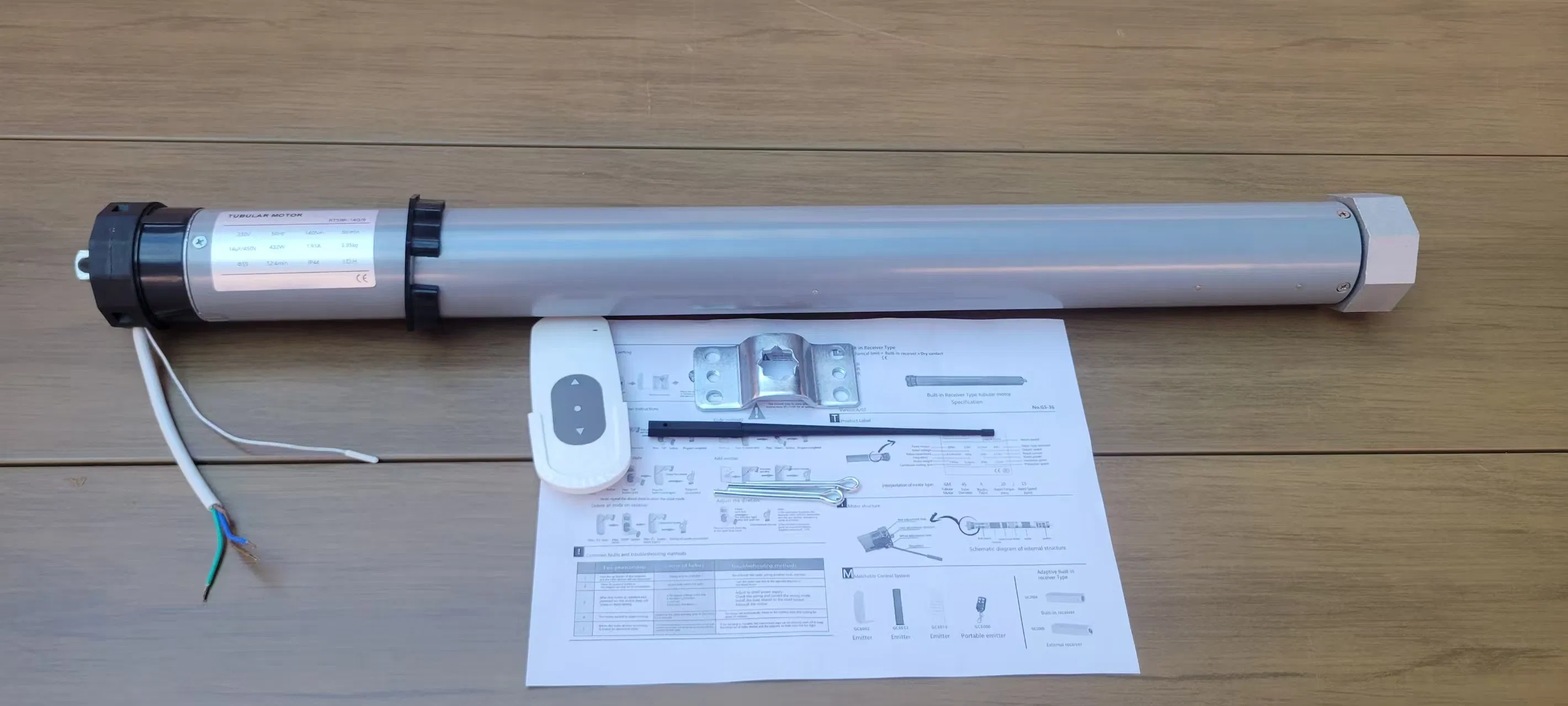 Customizable Engine 45r Diameter 45mm AC Electric Motorized Shutter Awning Electronic Limit Tubular Motor