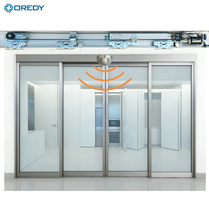 OREDY Electric Sliding Door Opener Kit Complete Set Motor Controller For Automatic Glass Door