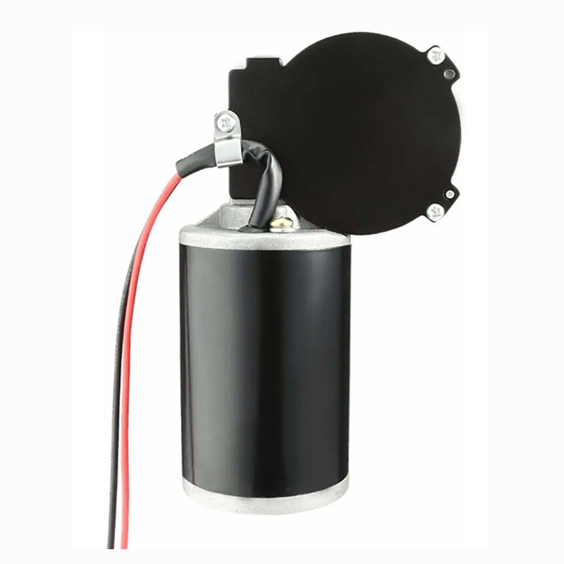 76mm 8nm Low Noise DC 12V Worm Geared Motor Micro Gear Motor Roller Shutter Door Motor