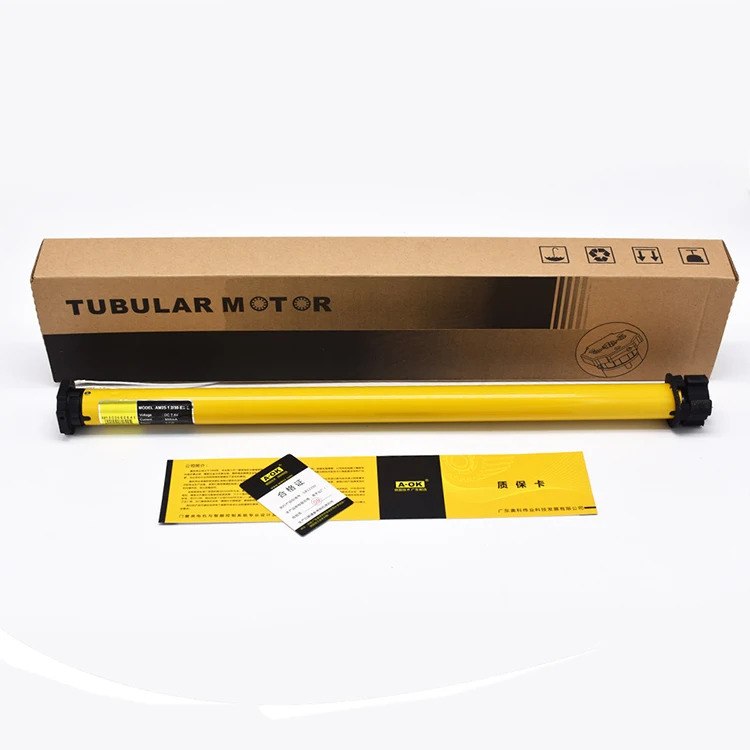 Smart Tuya Zigbee Control A-OK AM25 1.2/30 Built in Battery Motor RF433 Remote Control Tubular Roller Shutter Blinds DC Motor
