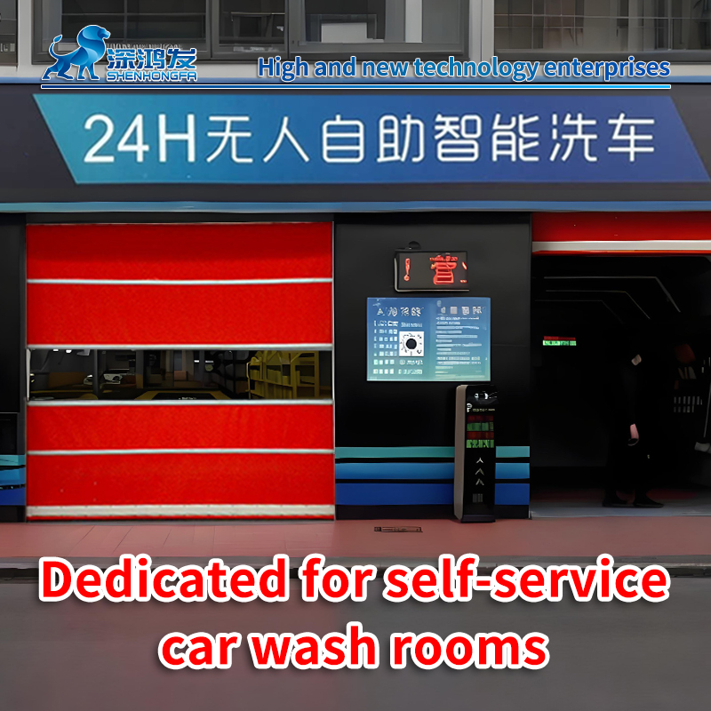 CustomPVC High Speed Automatic Rolling Door Industrial Fast Roll Up Door Garage Car Wash Area Waterproof Durable Design