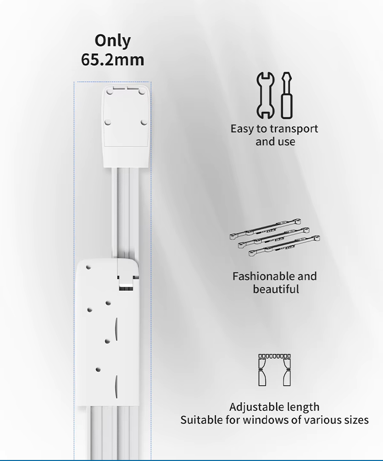 Raex Intelligent Smart Control Motorized Curtain Track and Motor