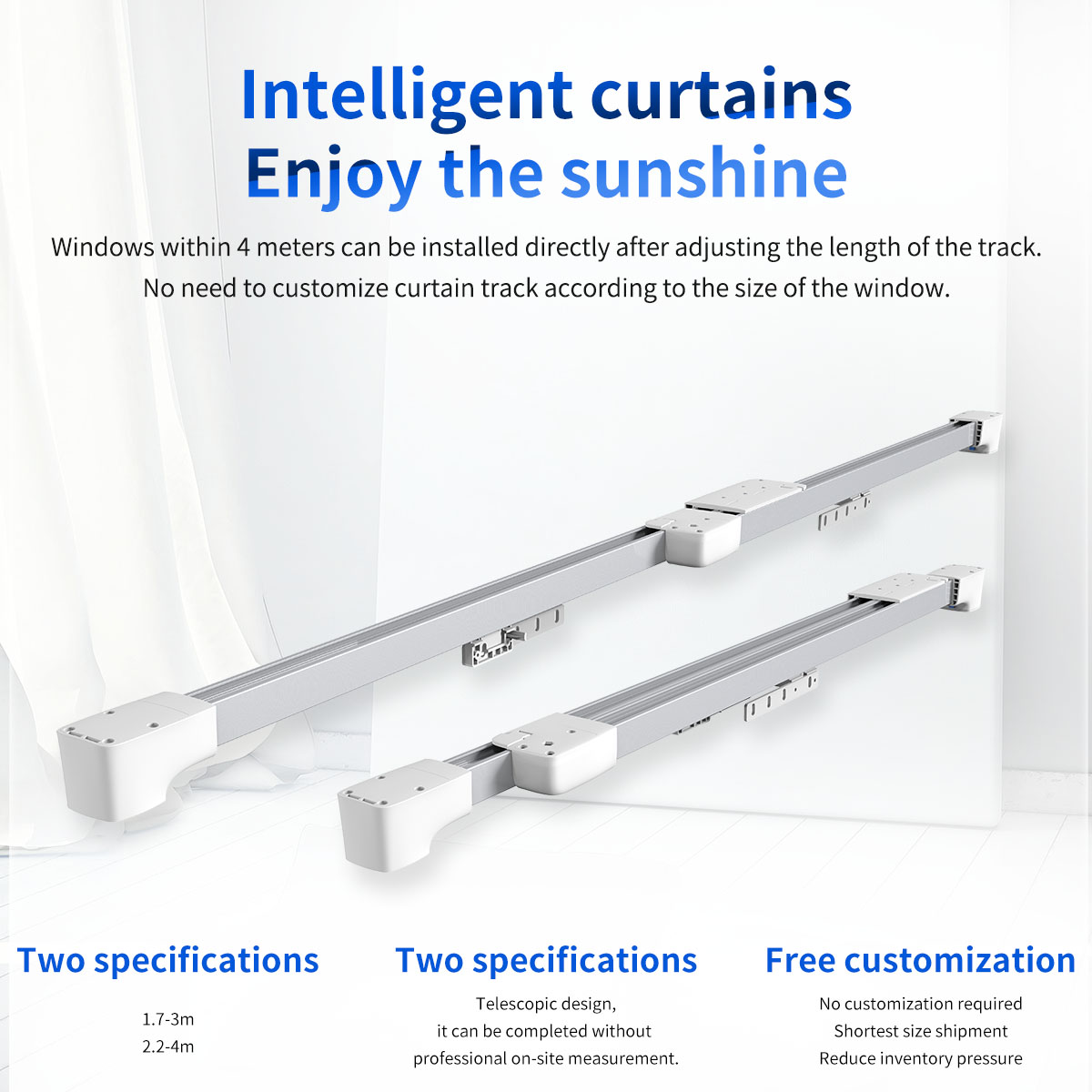 Raex Intelligent Smart Control Motorized Curtain Track And Motor