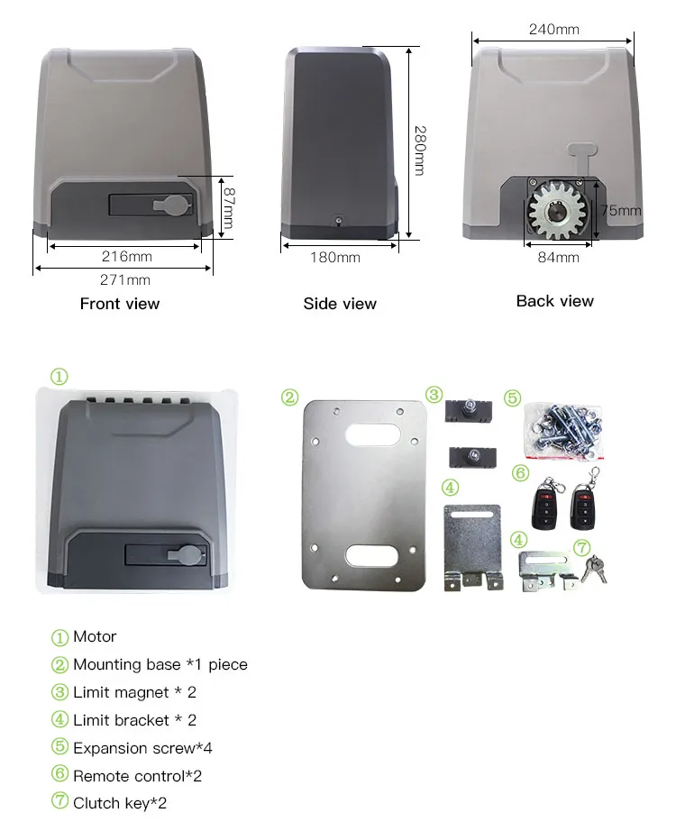 Electric Sliding Gate Motor