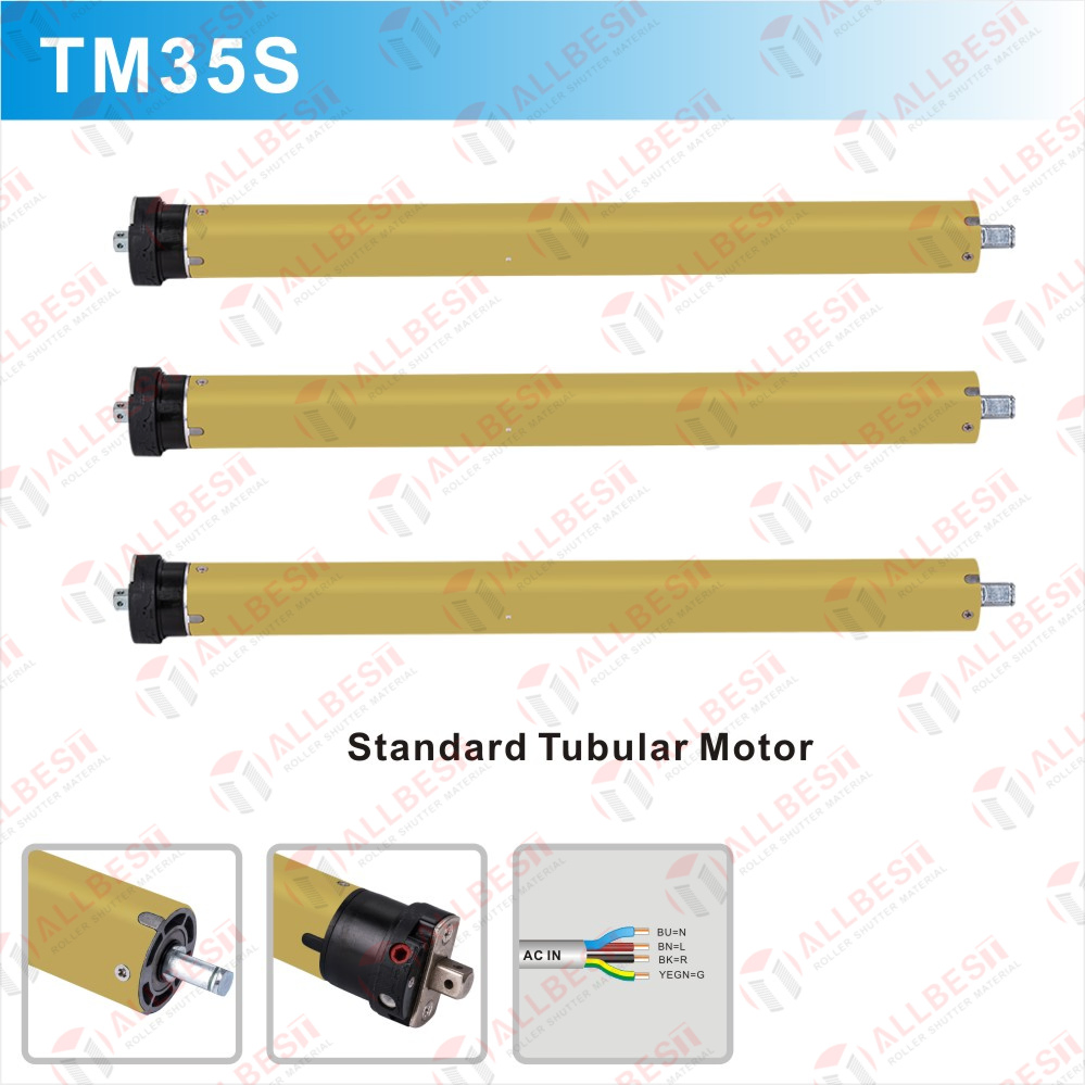 25, 35, 45, 59, 92mm AC Tubular Motor for Roller Blinds, Roller Shutter, Garage Door. Awning