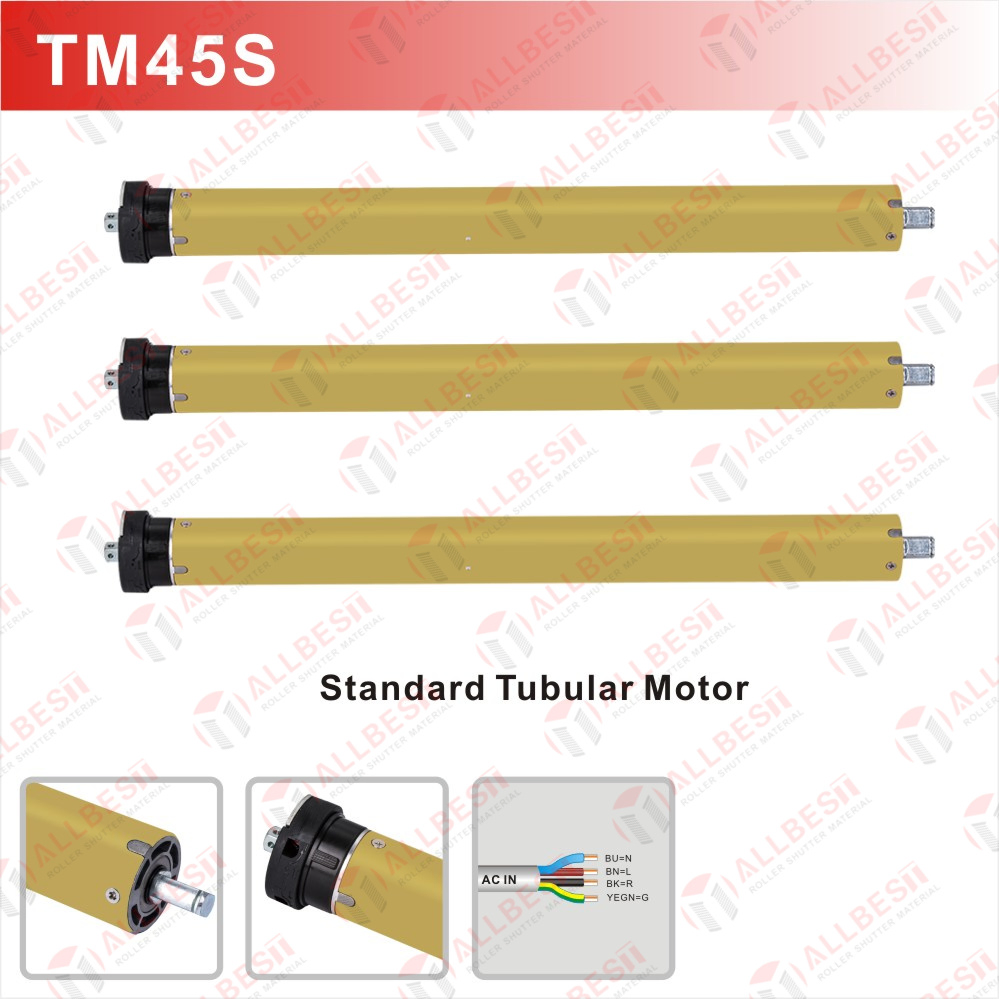 25, 35, 45, 59, 92mm AC Tubular Motor for Roller Blinds, Roller Shutter, Garage Door. Awning