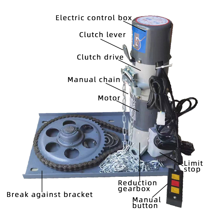 Silent Operation 600kg Rolling Door Motor for Heavy-Duty Commercial Roller Shutters