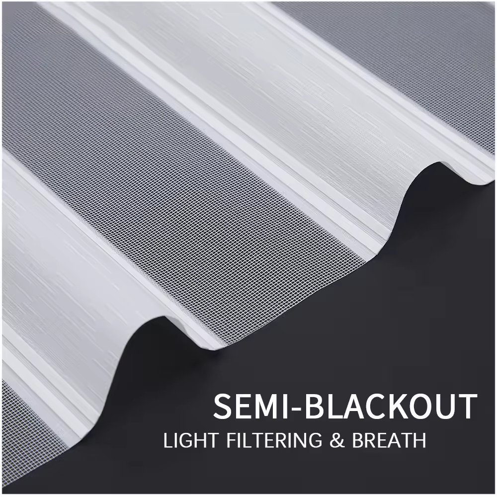 Best Day and Night Alexa Smart Zebra Roller Curtain Blinds Window Shades Motorized Shutter Blackout Electric Window Zebra Shade