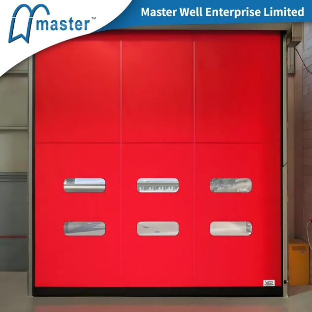 High speed pvc stacking door