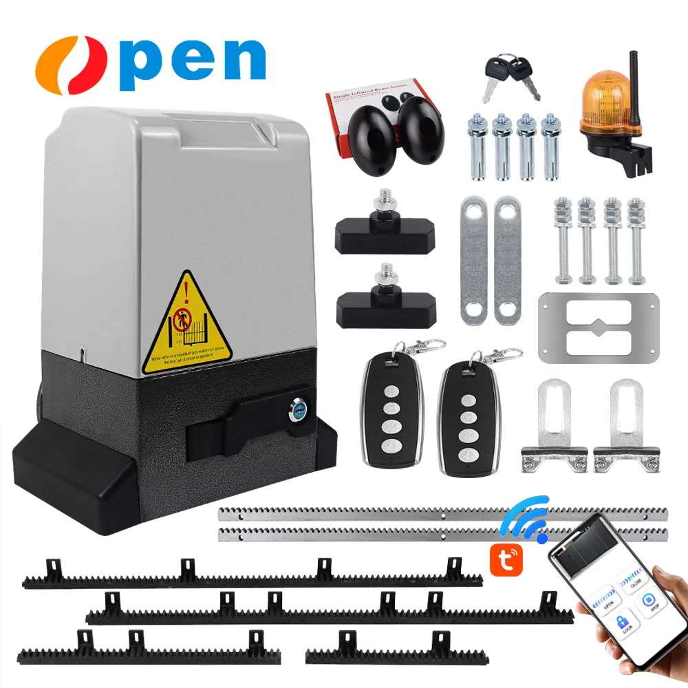Automatic Door Operators Modern Design Sliding Gate Opener Kit with Heavy Duty AC Motor for 1600 Pounds Slide Gates