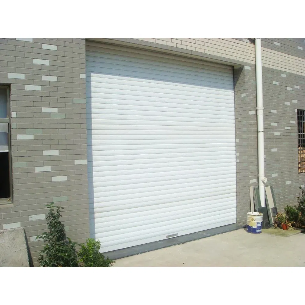 Commercial Sliding Thermal Insulated Industrial Roller Shutter Roll up Curtain PU Sandwich Panel Manual or Motor Driving Security Residential Metal Residential