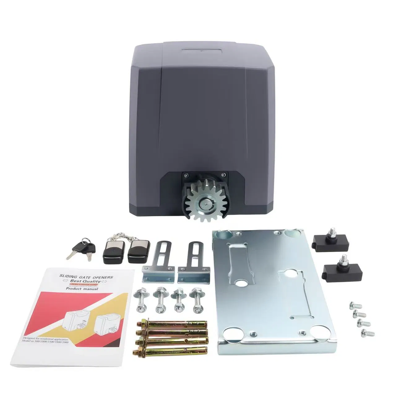 Electric Sliding Gate Motor with Remote Control and LED for Residential Applications