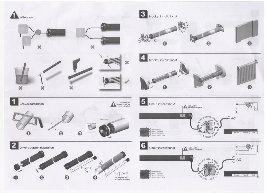High Torque Roller Shutter Motor 220V for Blinds and Shutters