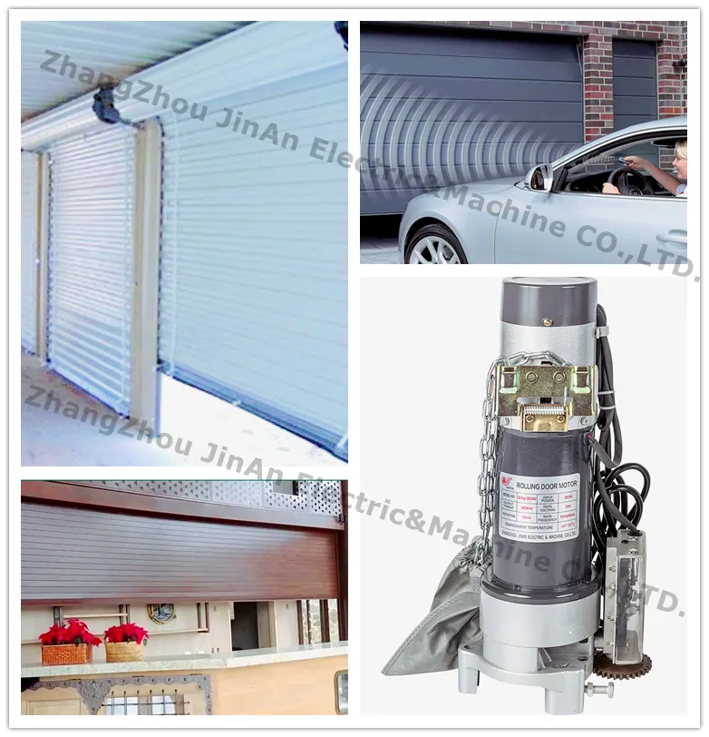 Heavy duty rolling door motor applied to a physical roller shutter setup
