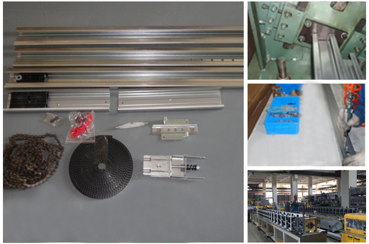 Garage door opener rails