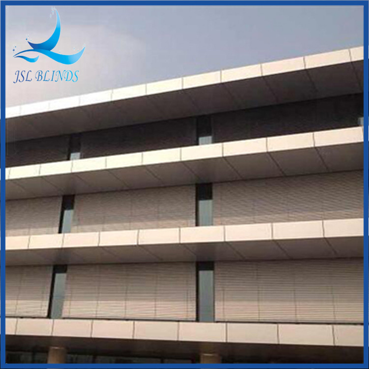 Fashions International Outdoor Aluminum Venetian Blinds Motorized Outdoor Voice Control Cassette Window Louver Aluminum Blinds