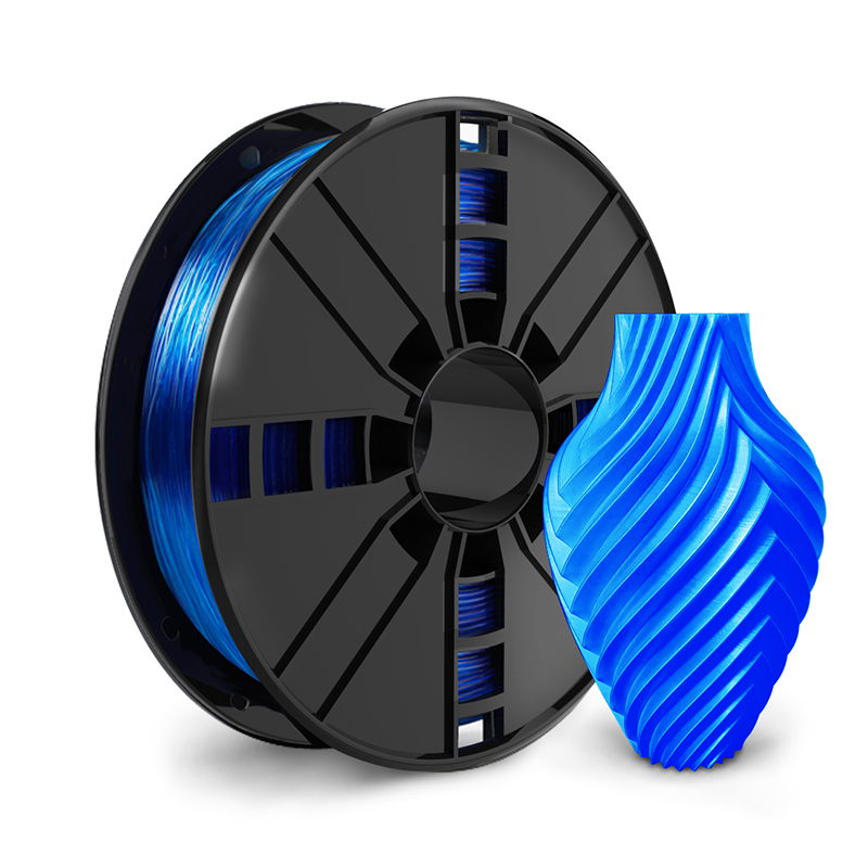 China  Flexible 3D filament TPU blue 1.75mm Shore A 95 Manufacturers, Factory