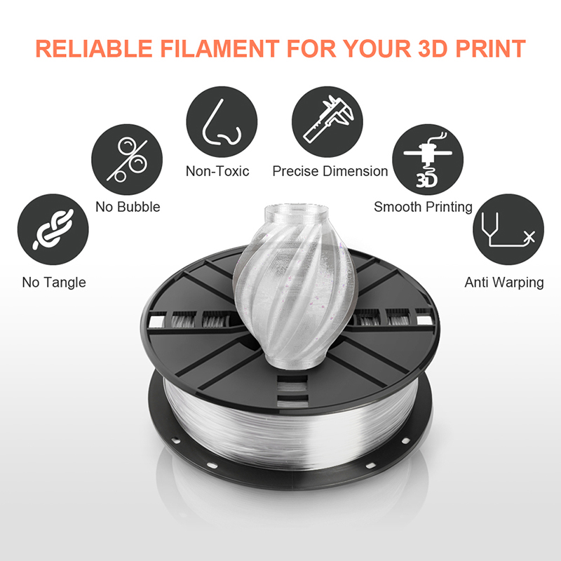 China PETG Transparent 3D filament Clear Supplier, Suppliers