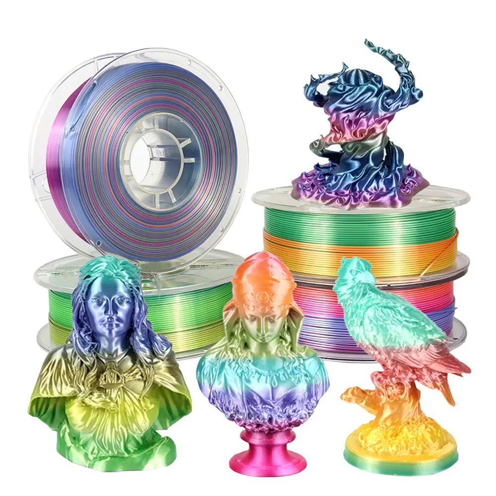 Rainbow color change 3D printer filament