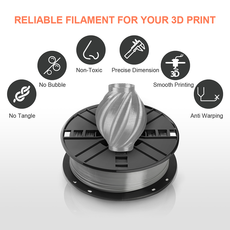 Wholesale PETG Filament Grey for 3D printing Supplier, Suppliers