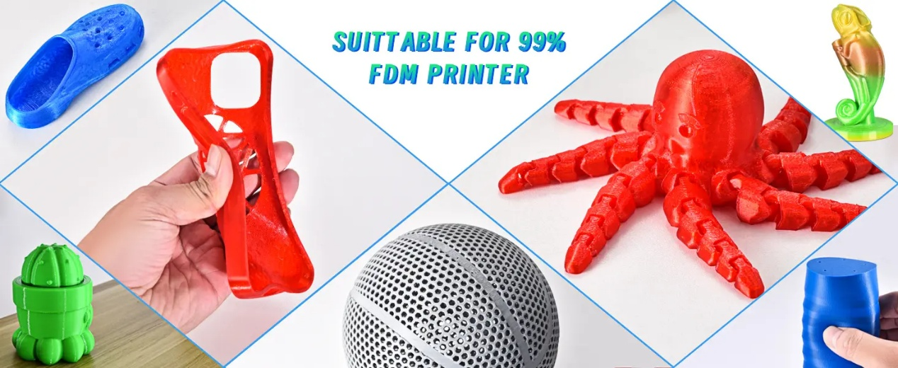 Rainbow Gradient TPU Filament Details