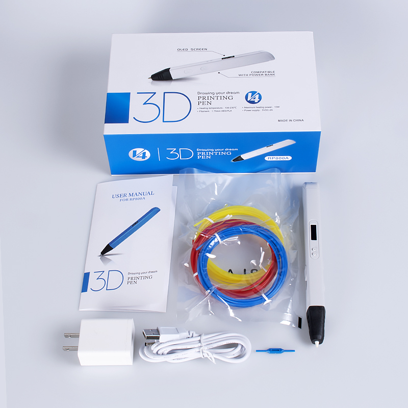 China 3D Printing Pen with Display - Includes 3D Pen, 3 Colors PLA Filament Manufacturers, Factories