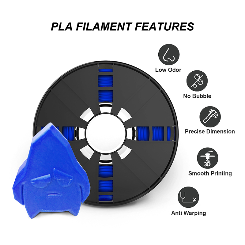 China 1.75mm PLA filament blue color Manufacturer, Manufacturers