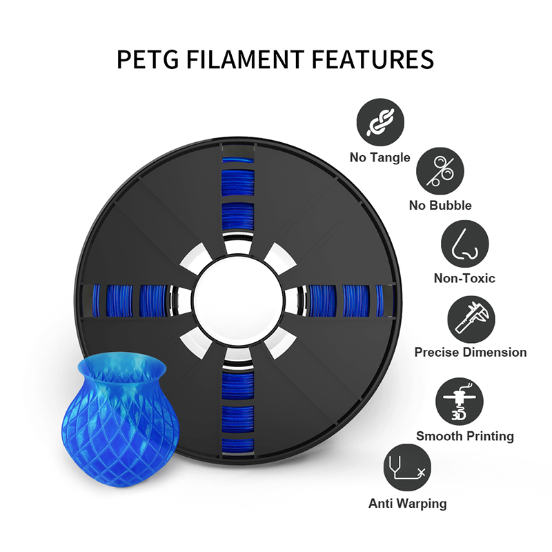 Wholesale PETG filament 1.75 Blue for 3D printing Manufacturers, Factories