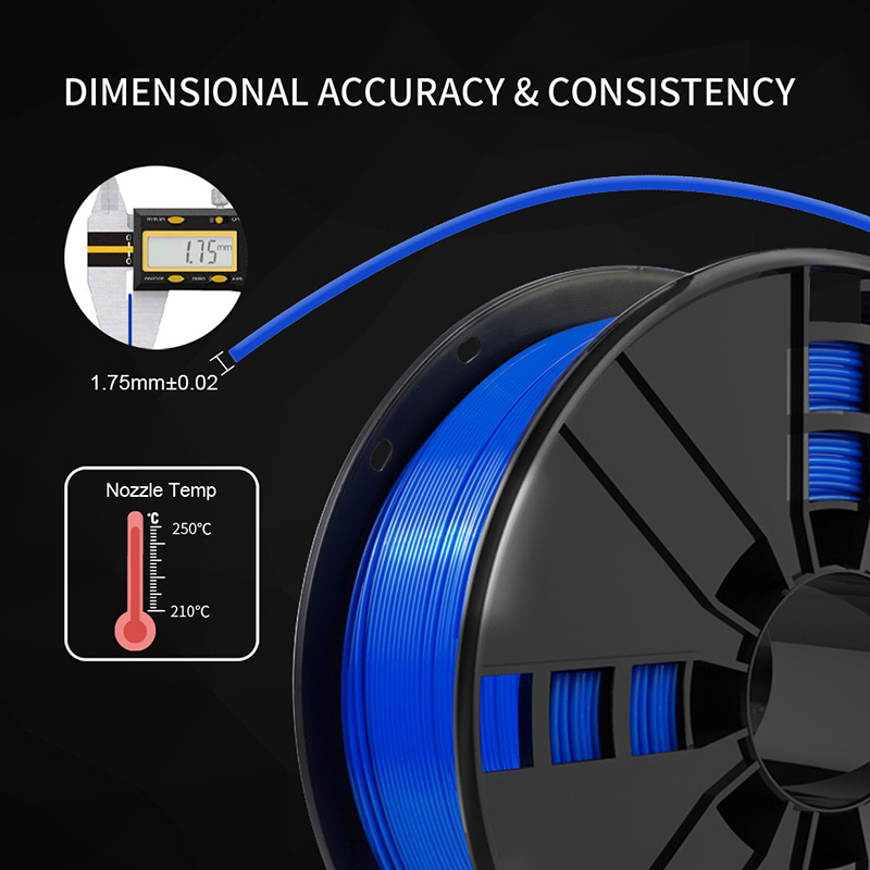 China ABS 3D Printer Filament, Blue Color, ABS 1kg Spool 1.75mm Filament Manufacturers, Supplier