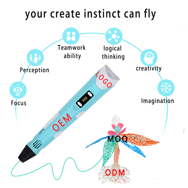 Wholesale DIY 3D Drawing Printing Pen with LED Screen- Creative Toy Gift For Kids Supplier, Suppliers