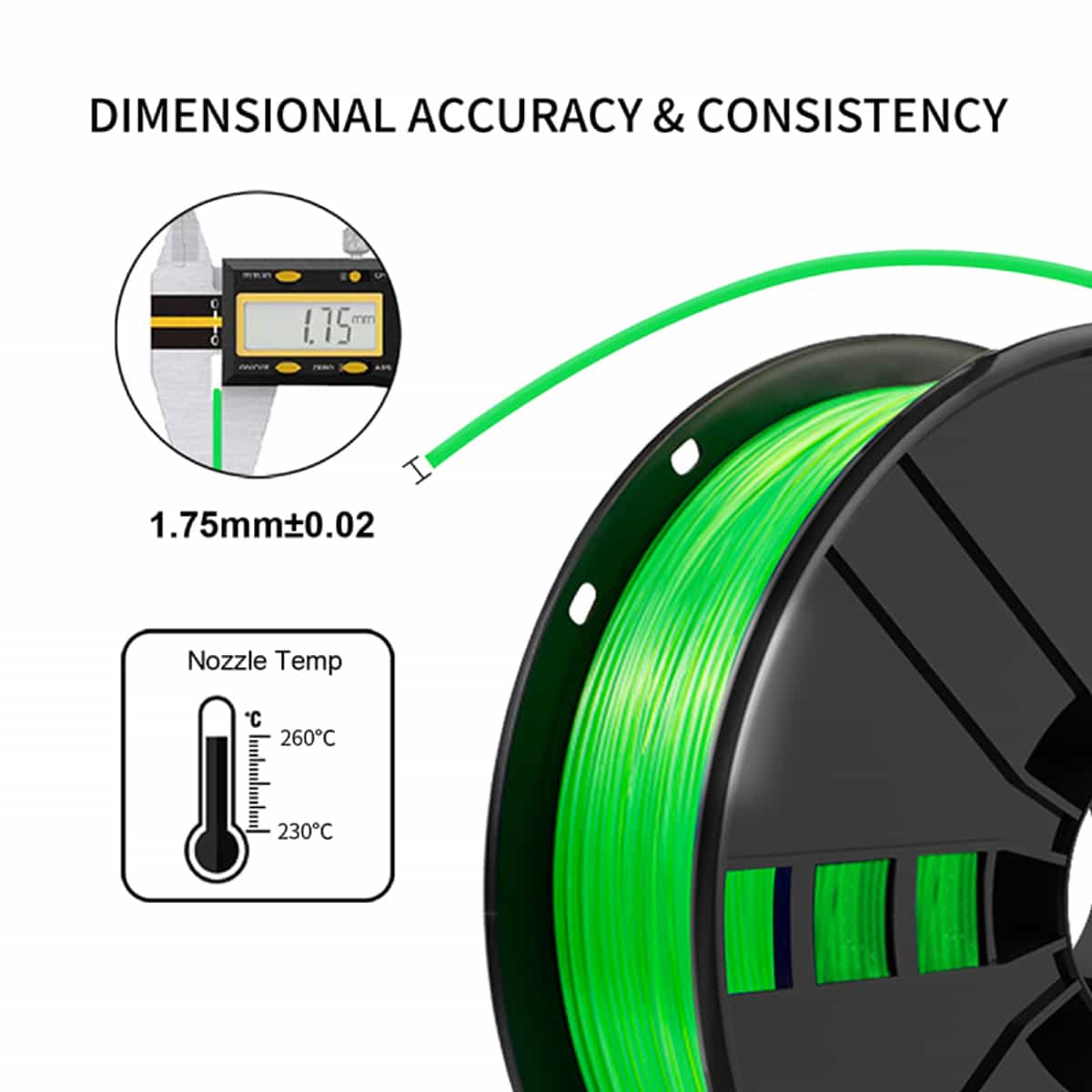 China Green 3D filament PETG for FDM 3D printers  Manufacturers, Factories