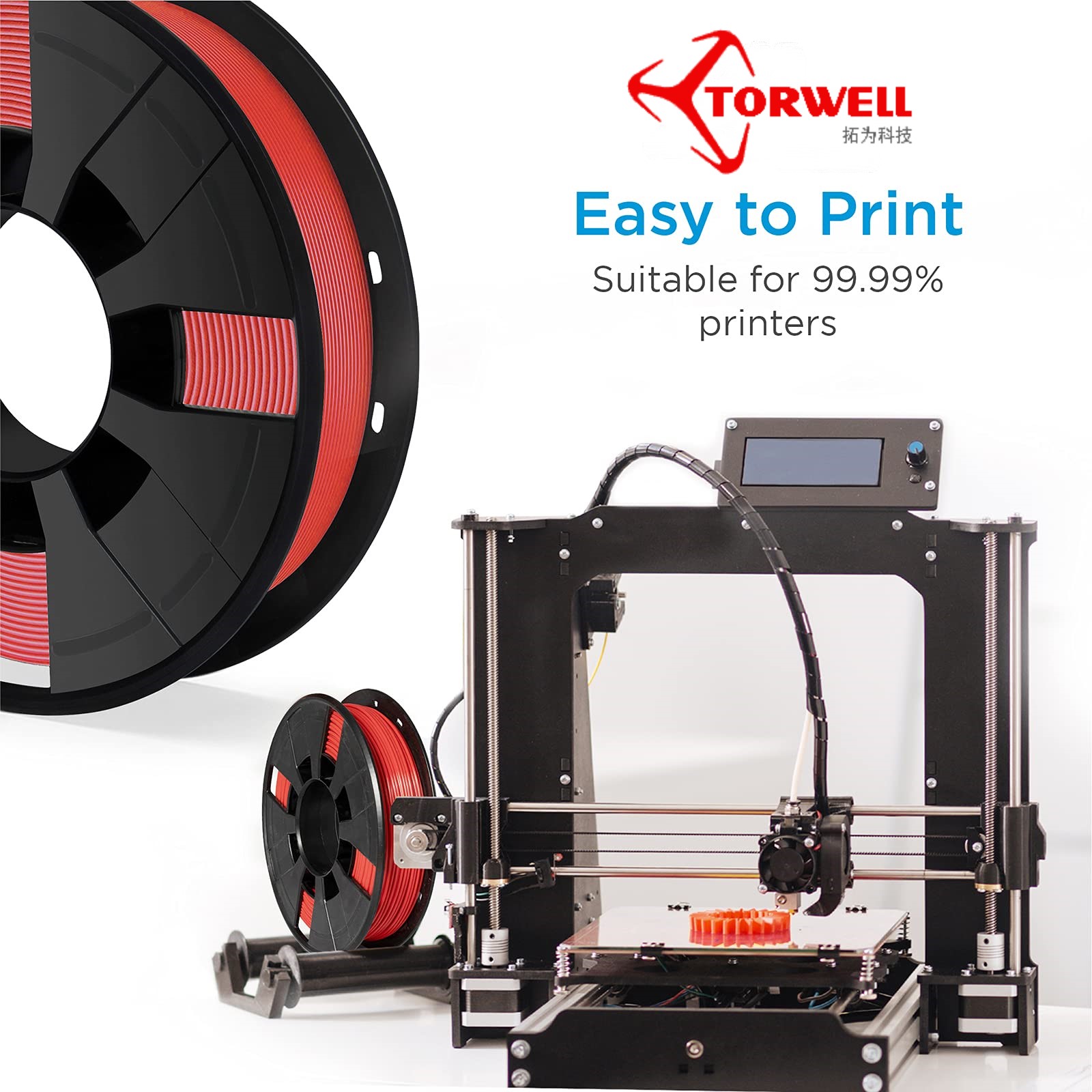 Wholesale Torwell PLA PLUS Pro (PLA+) Filament with high strength, 1.75mm 2.85mm 1kg spool Supplier, Factories