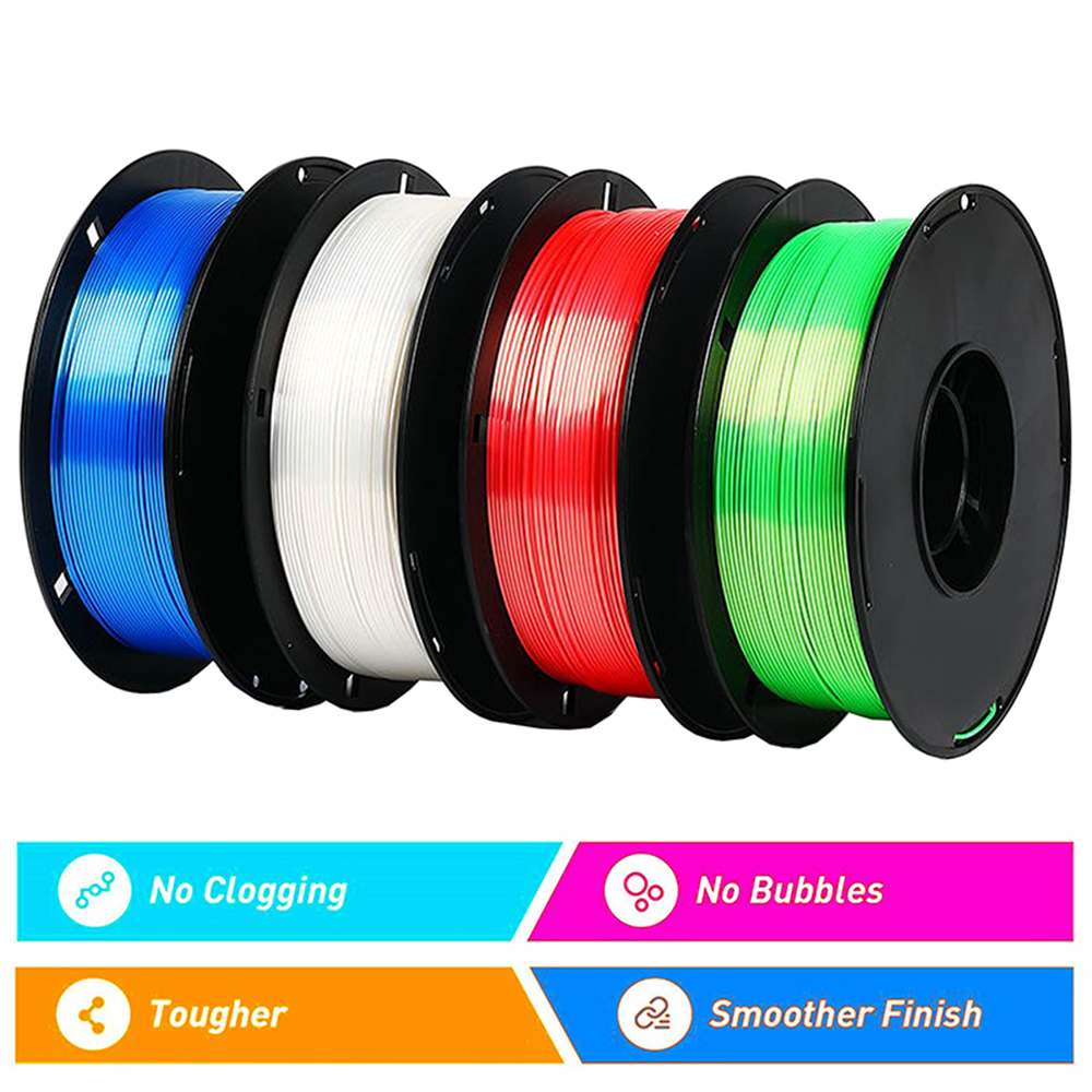 Wholesale Silk PLA 3D Filament With Shining Surface, 1.75mm 1KG/Spool Manufacturer, Supplier