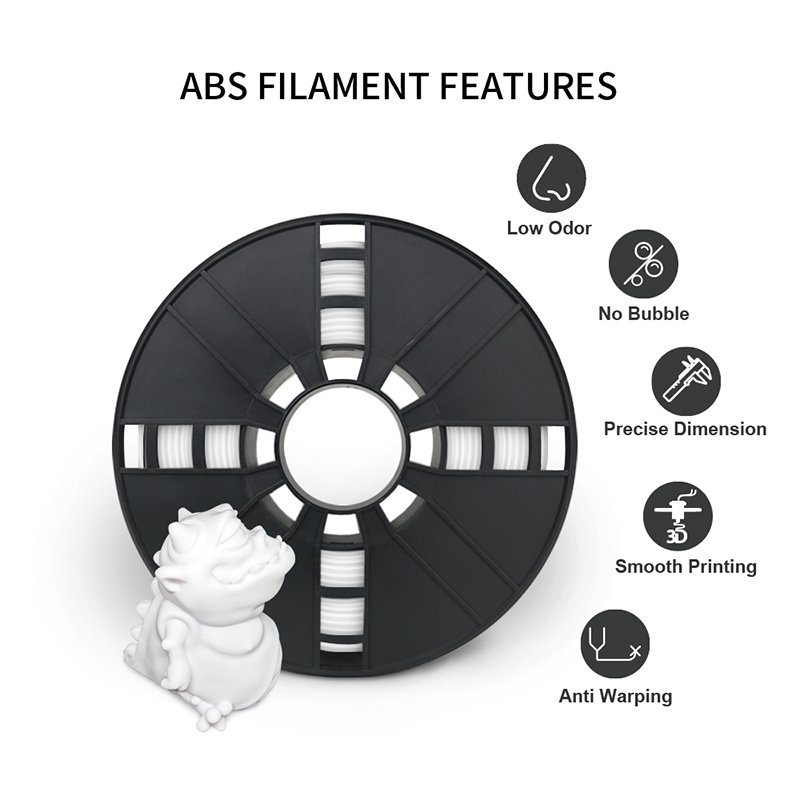 China Torwell ABS Filament 1.75mm, White, Dimensional Accuracy +/- 0.03 mm, ABS 1kg Spool Manufacturer, Manufacturers