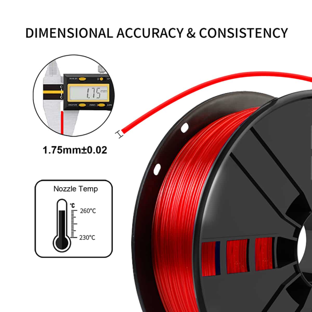 Wholesale Red 3D filament PETG for 3D printing  Manufacturer, Factories