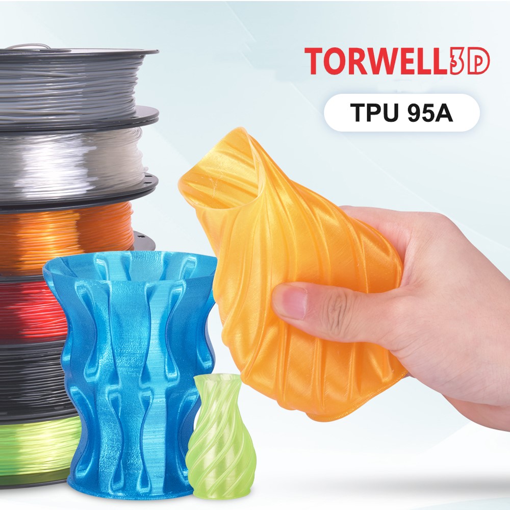 China Flexible 95A 1.75mm TPU filament for 3D printing Soft Material Suppliers, Factories