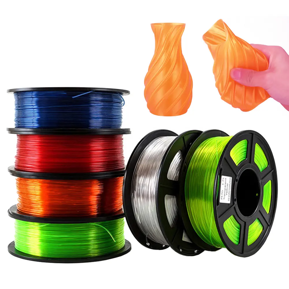 Flexible TPU filament 95A for 3D printing