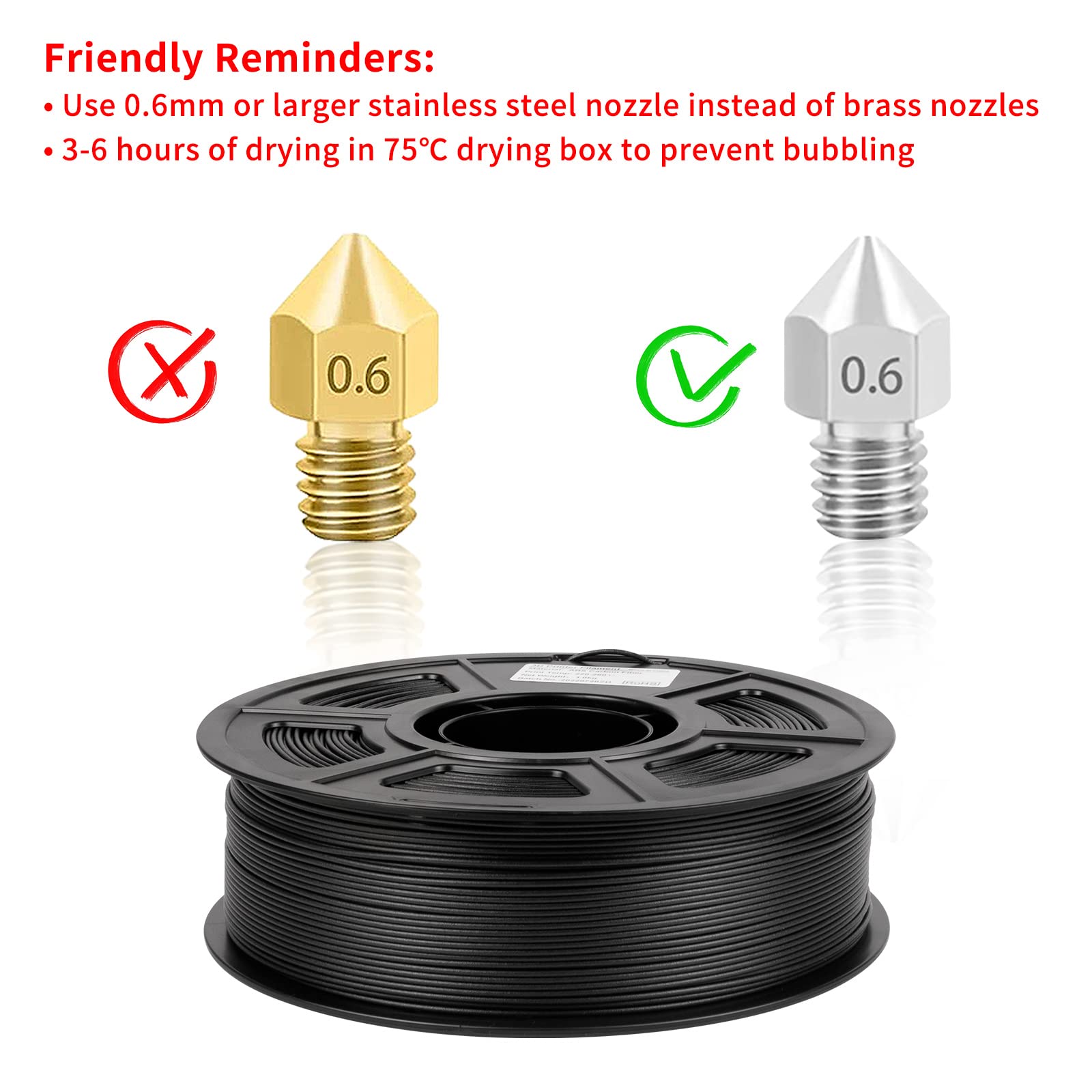 Wholesale PETG Carbon Fiber 3D Printer Filament, 1.75mm 800g/spool Manufacturers, Supplier