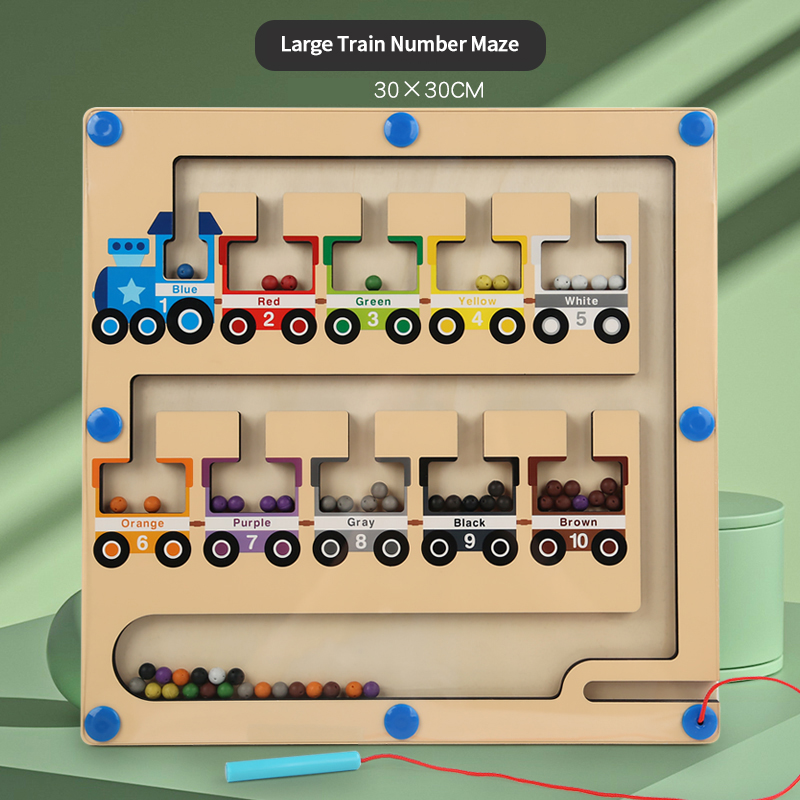 Children Learning Math Toy Education Game Montessori Wooden Counting Board Beads Tray Number Calculation Toy Kids Learning Math