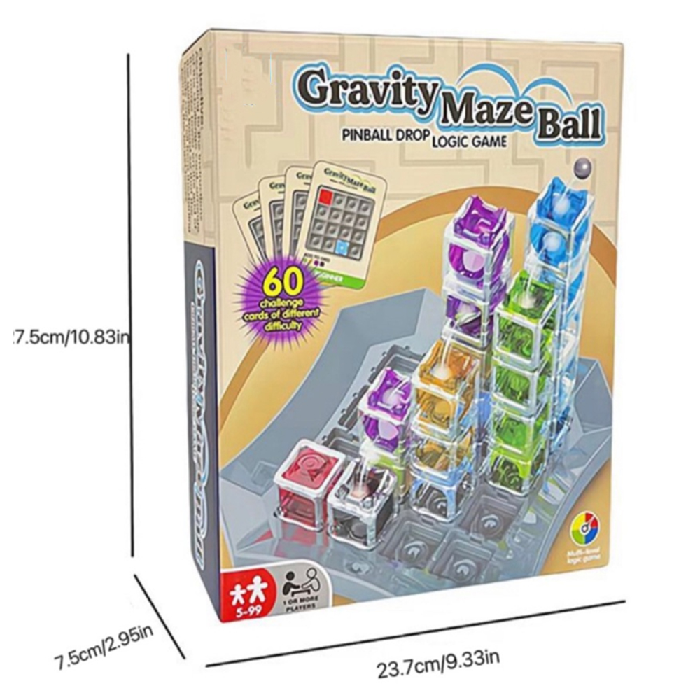 Educational Plastic Maze Puzzle Game for Kids STEM Gravity Logic Board Game Fun Learning Gift