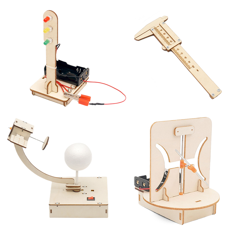 Diy Physics Engineering Teaching Aids Science Experiment Kit Wooden Educational Stem Toy for Primary School