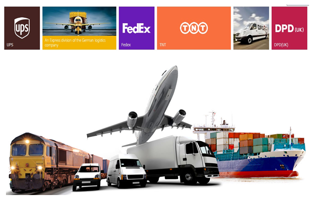 Shipping methods illustration