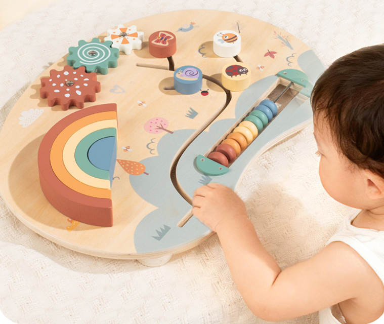 Rainbow Busy Board Detail 4