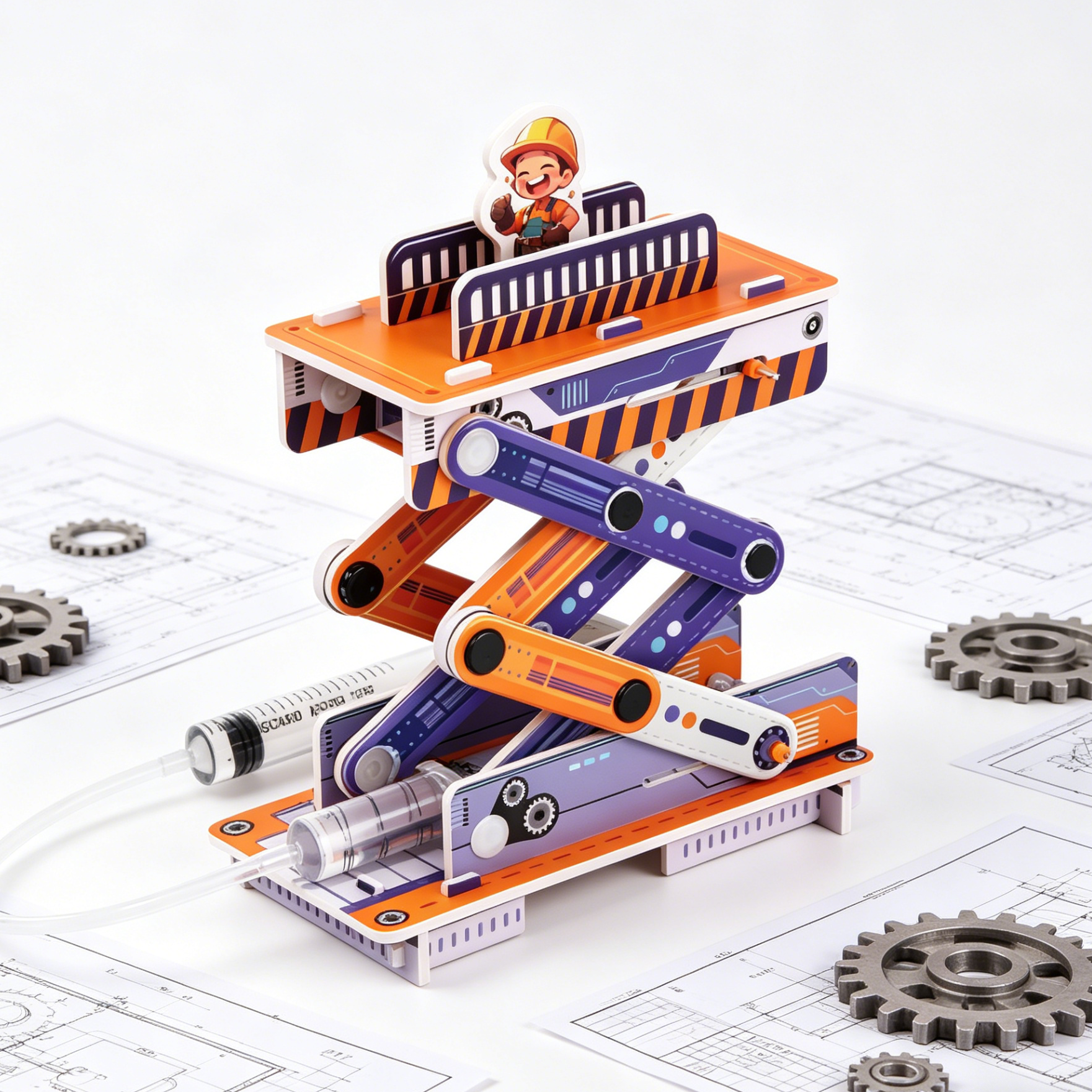 Fun Science Hydraulic Lift Student Kits Diy Toys Stem Educational Toys for Kids