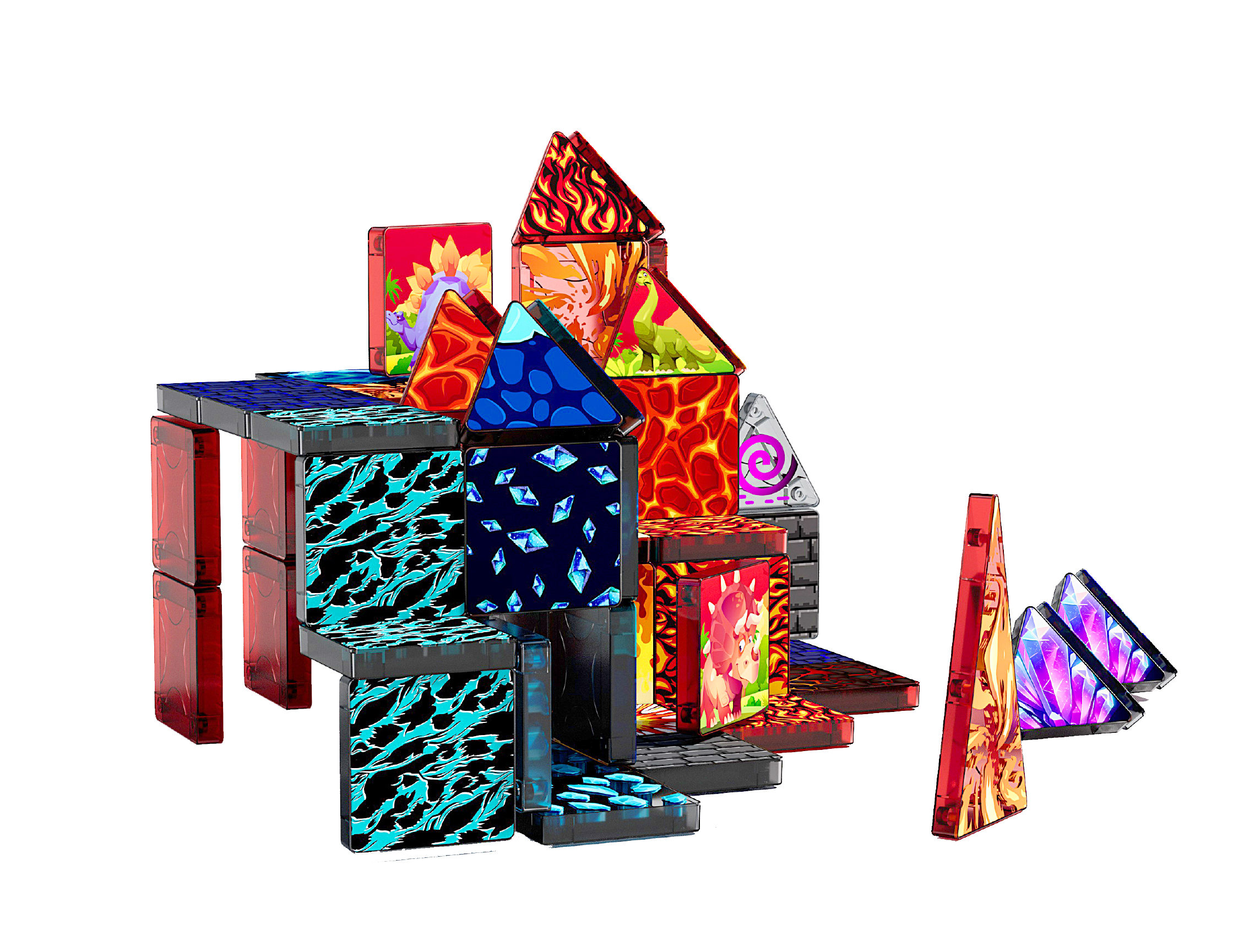 CBTOYS Educational STEM Toys 3.75CM Mini Magnetic Tiles Travel Set for Kids Factory OEM Customized Service