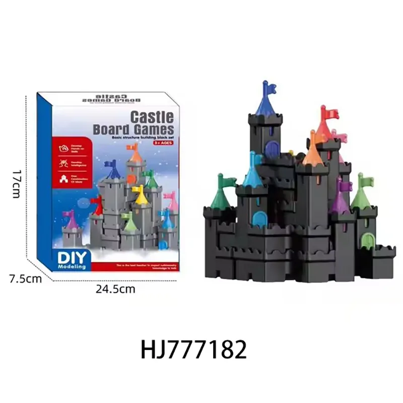 Kids Educational DIY Building Blocks Castle Toy Set Creative Plastic Construction Playset for Boys and Girls Age 3-8 Stem Toys