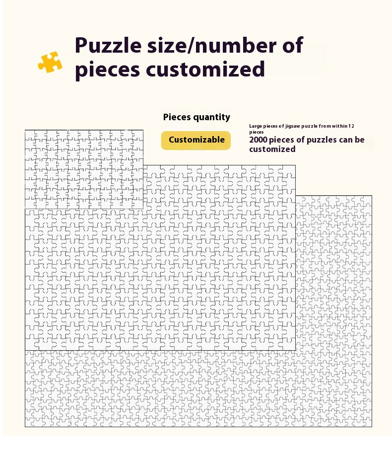 Personalised 1000-10000 Piece Paper Jigsaw Puzzles Cartoon Monster Japanese Logic Puzzle Toy for Adults Custom Made Brain Teaser