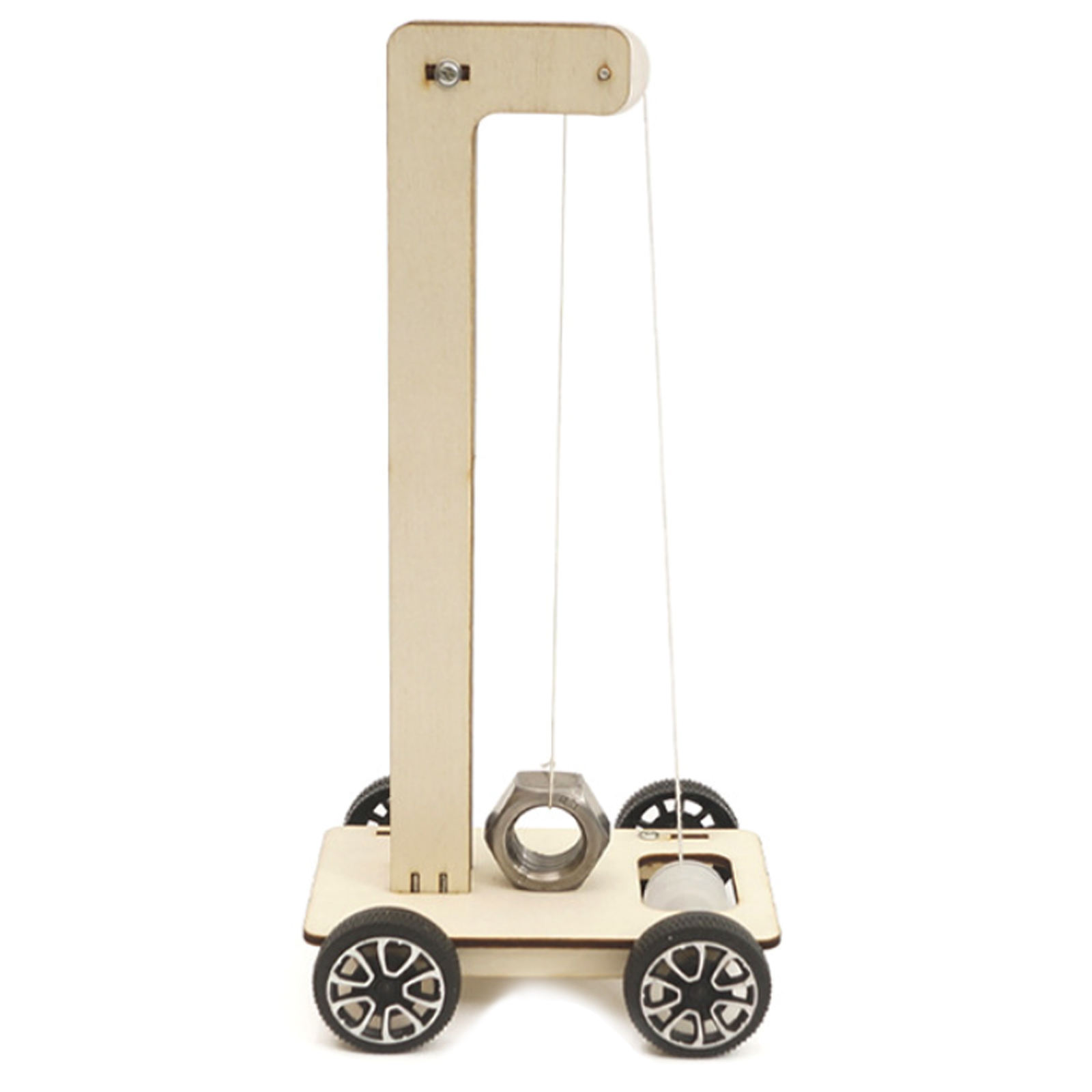 Wooden Gravity Car Kit Physics Project DIY Kits for Students STEM Learning Science Experiments