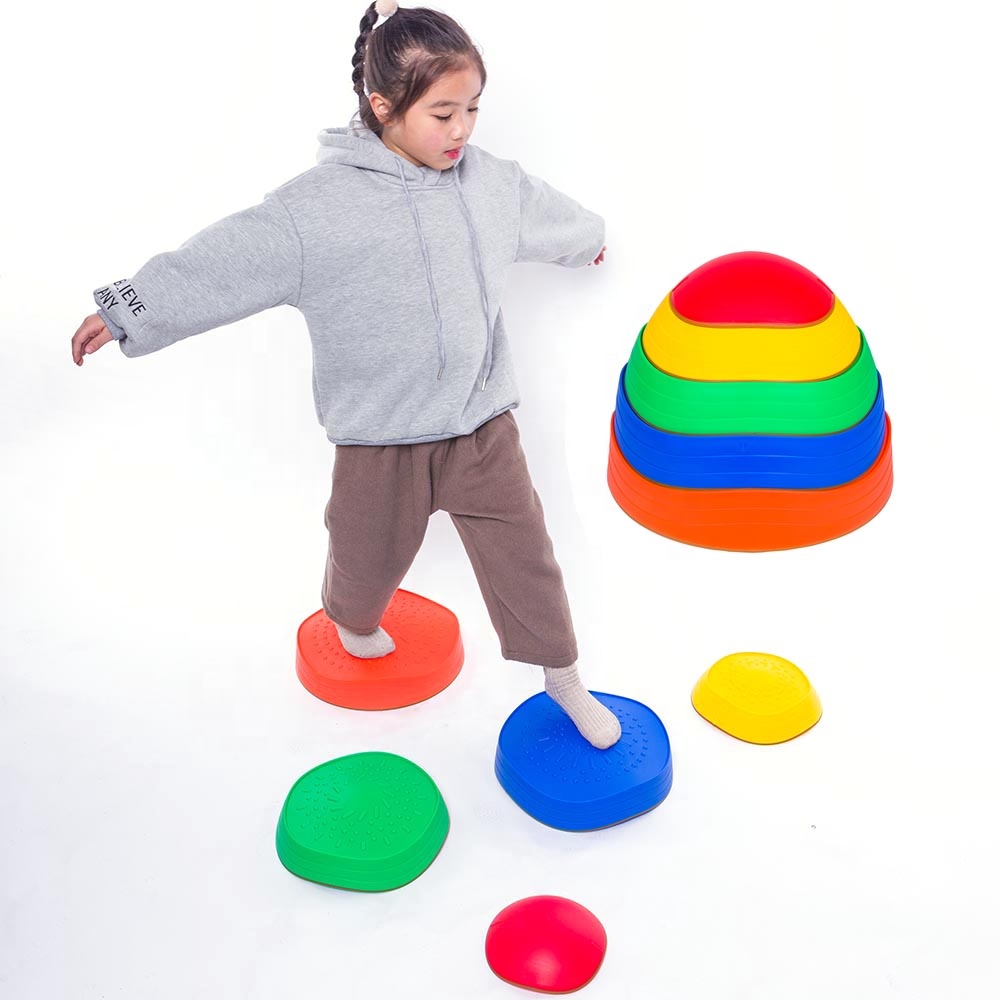 Outdoor Educational Stepping Stone 5pcs Balance Stepping Stones Set Sensory Integration for Kids