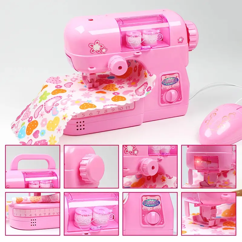 Children Play House Set Mini Plastic Sewing Machine Toy